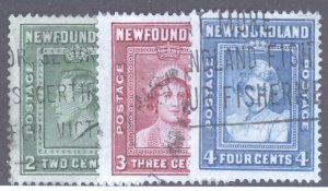 Newfoundland, Scott #245-47, Used