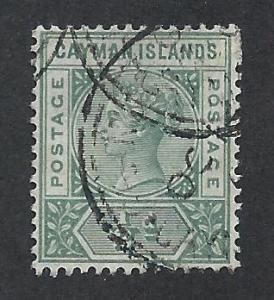 CAYMAN ISLANDS SC# 1 F-VF U 1900