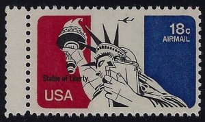 C87 - Gutter Snipe Error / EFO Statue of Liberty Mint NH