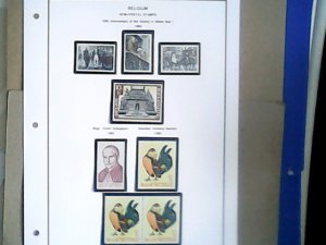 Belgium  1968-1969  full page auction  MNH