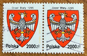 Poland #3127 VF/XF used vertical pair,  CDS.