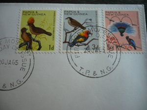 Postal History - Papua New Guinea - Scott# 188-190 - First Day Cover