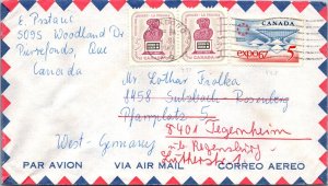 1967 - Roxboro - Airmail to West Germany - F36035