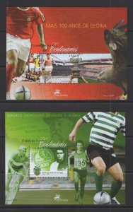 Portugal #2789-91  (2005 Portuguese Soccer Teams sheets) VFMNH CV $6.50