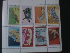 DHUFA -WORLD  CRAWL ANIMALS-MNH SHEET VF-EST.VALUE $12 RARE LOWEREST PRICE