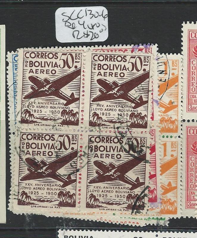 BOLIVIA (P0606B) A/M  SCC130-6 BL OF 4  VFU