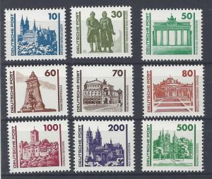 German Democratic Republic Scott # 2832 - 2840, mint nh, cpl.set