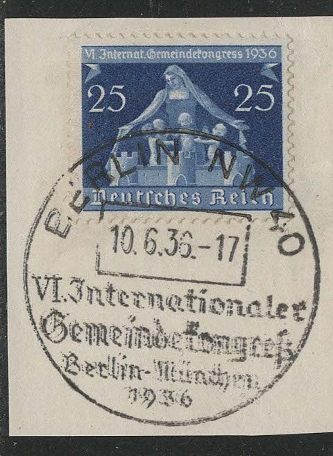 Germany Reich Scott # 476, used, rare special cancellation