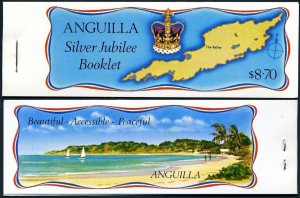 Anguilla 271-274 booklet. Reign of QE II,silver jubilee,1977.Prince Charles.