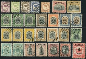 Labuan Postage Stamp Collection British Commonwealth Colony Used Mint LH