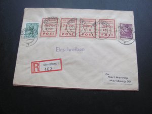 GERMANY POST WAR COVER  1946 REGISTERED STRAUSBERG VERY NICE (100)