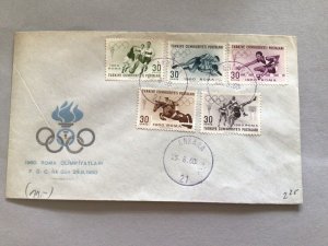 Turkey 1960 Olympic postal cover 66267 