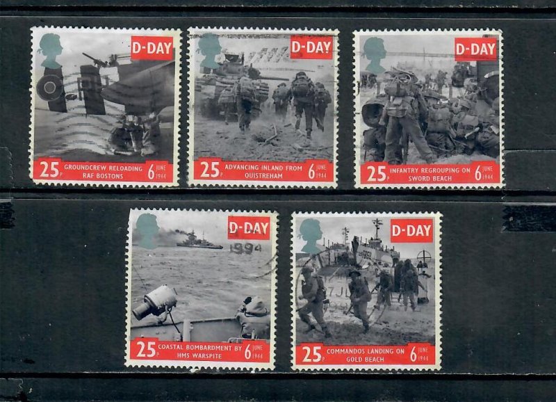 G.B 1994 COMMEMORATIVE SET, D-DAY ISSUE h 280322  USED