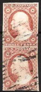 United States 11 Vertical Pair - Used - VF - Nice!!