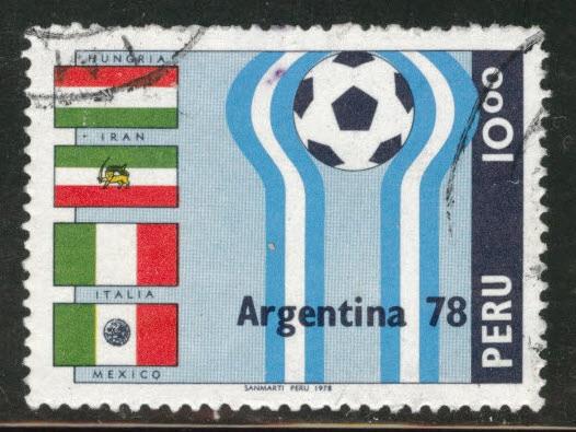 Peru  Scott 648 used 1978 Flag stamp