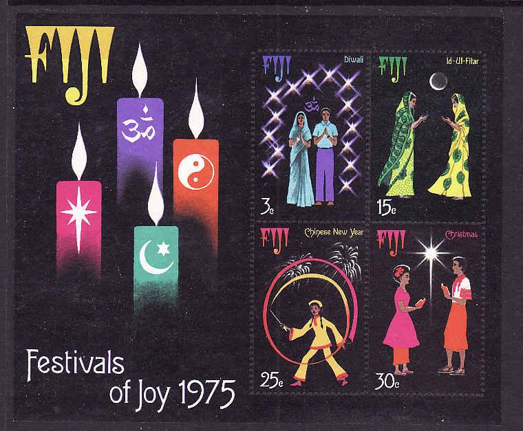 D3-Fiji-Scott#360a-unused NH sheet-Christmas-Festivals of Jo