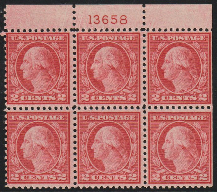 MALACK 546 Fine OG Hr, Plate Block of 6, a few stamp..MORE.. pb4324