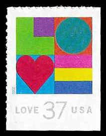 PCBstamps   US #3657 Bk Sgl 37c Love, MNH, (17)