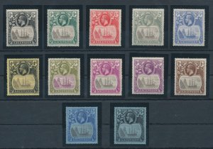 1924-33 Ascension, Stanley Gibbons n. 10/20 - set of 12 values - MLH*