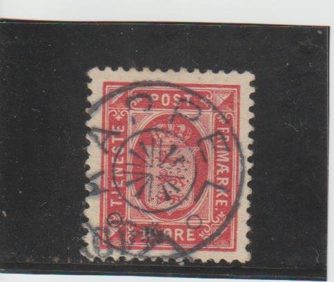 Denmark  Scott#  O15  Used  (1902 Official)