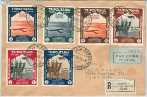 71602 - ITALY COLONIES: TRIPOLITANIA - Saxon A41 / A46 on envelope FIRST DAY -