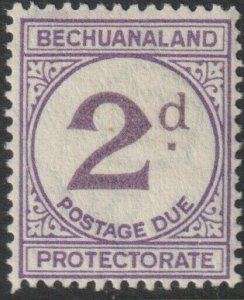 Sc# J6a Bechuanaland Protectorate 1932 postage due 2 pence issue MMHH CV $1.75