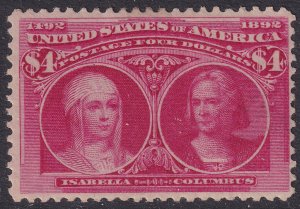 #244 Mint OG, Fine+, Light crease (CV $2100 - ID48339) - Joseph Luft