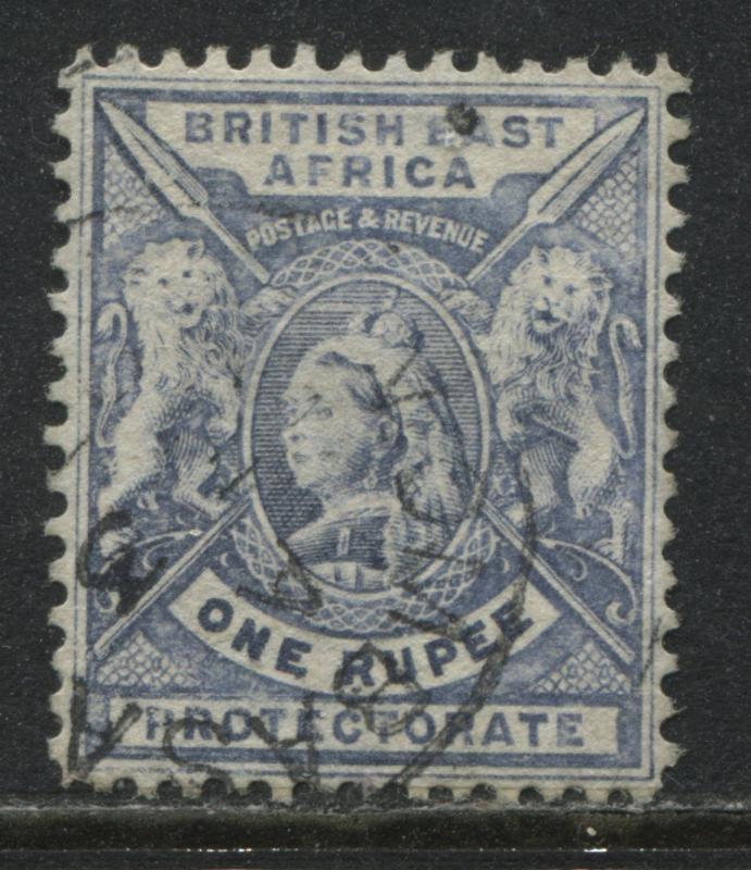  British East Africa QV 1898 1 rupee pale blue used