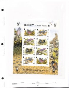 Jersey, Postage Stamp, #1137a Mint NH, 2004 WWF Wildlife & Fauna