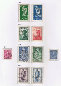 Ireland #124-193 VF used  1943-63 complete  Various Scenes