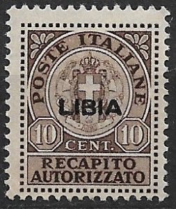 1941 Libya EY2 Authorized Delivery 10c MH