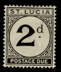 ST. LUCIA GV SG D4, 2d black, M MINT. Cat £24.