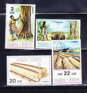 Samoa 339-342 Set MNH Timber Industry