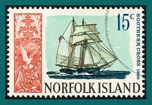 Norfolk Island 1968 Ships (series 3), 15c used  #108,SG85