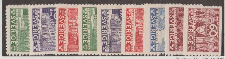 Sweden Scott #239-247 Stamps - Mint Set