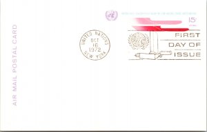 United Nations, New York, Government Postal Card, Worldwide First Day Cover