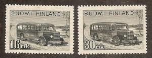 Finland  253-3A Mint OG 1946-47 Post Bus CV $3.
