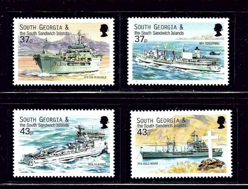 South Georgia 266-69 MNH 2001 Ships