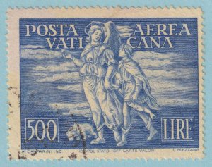 VATICAN CITY C17 AIRMAIL  USED - LIGHT CREASE - VERY FINE! - P553