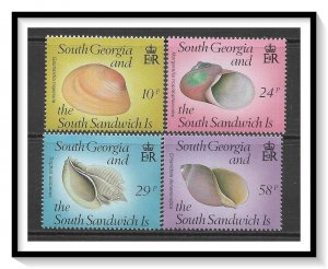 South Georgia #127-130 Sea Shells Set MNH