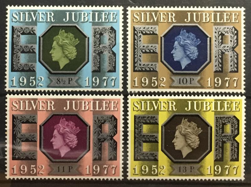 Great Britain 1977 silver jubilee short set *616