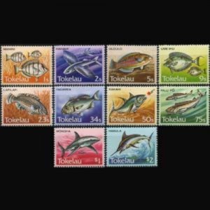 TOKELAU 1984 - Scott# 104-13 Local Fish Set of 10 NH