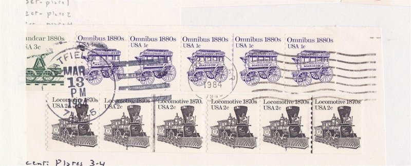 Used on Piece 1c Omnibus, 1, 2c US #1897 Loc 3 & 4 US #1897A Early Cancel 1984