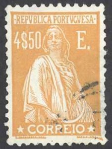 Portugal Sc# 496R Used 1931 4.50e Ceres