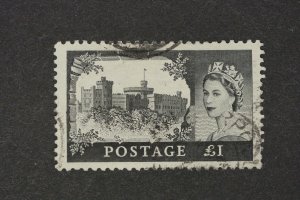 Great Britain Scott # 312    £1              Windsor Castle     1955-09-01