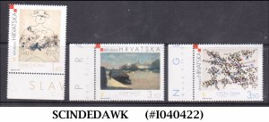 CROATIA - 2003 MODERN ART PAINTINGS - 3V - MINT NH