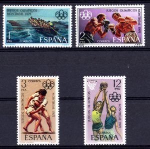 Spain 1976 Sc#1965/1968 MONTREAL OLYMPIC GAMESSet (4) MNH