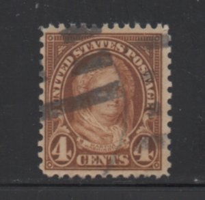 Scott #   636  singles  used