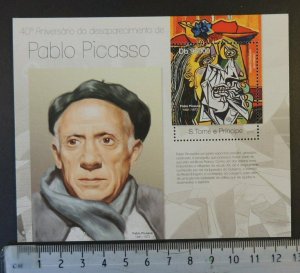 St Thomas 2013 pablo picasso art s/sheet mnh 