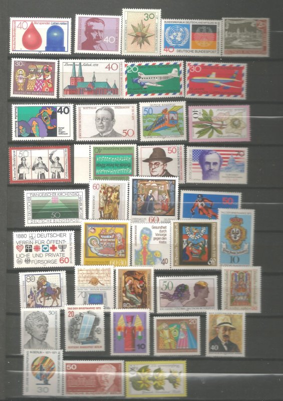 German mini stamp collection MNH